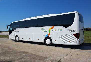 Setra 51 seater bus side view Setra 51 seater bus side view