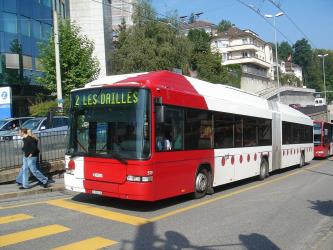 Dual-mode bus 519 in service on line 2 Dual-mode bus 519 in service on line 2