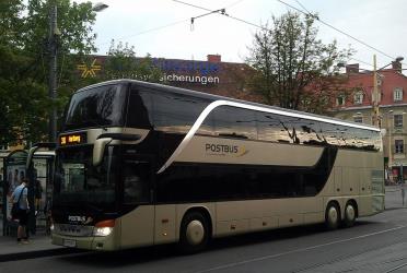 Austrian Postbus exterior Austrian Postbus exterior