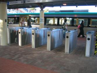 SmartRider fare gate at Perth Station SmartRider fare gate at Perth Station