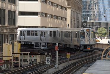 Chicago 'L' Metro Train