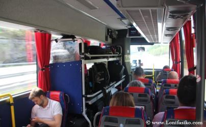 Bus interior Bus interior