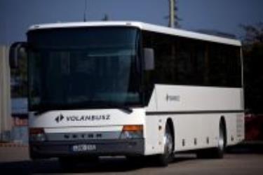 Volanbusz white bus