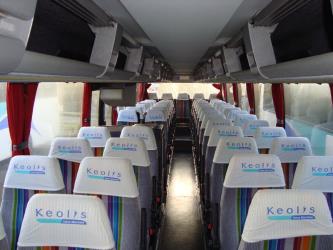 57 seater bus interior