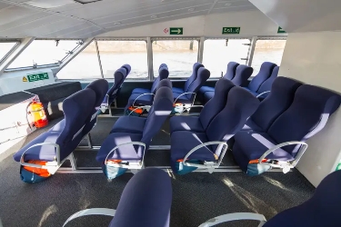 Uber Boat interior Uber Boat interior