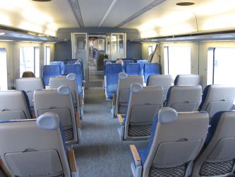 Västtrafik X50 train interior