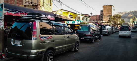 Minibus exterior Minibus exterior