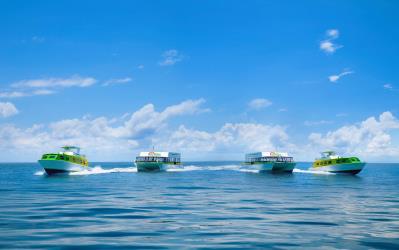 Exterior of a Water Taxi Exterior of a Water Taxi
