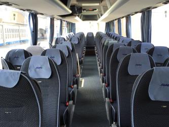 Interior of 53-seater MAN Lion's bus