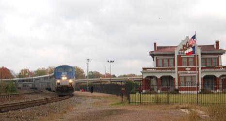 Train exterior at Marshall Train exterior at Marshall