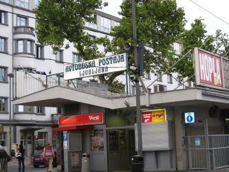 Ljubljana bus station entrance