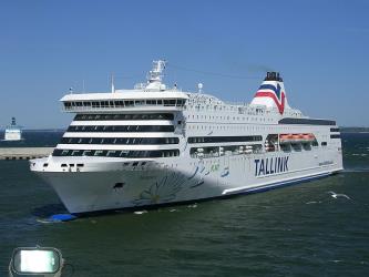 Tallink M/S Victoria I in Tallinn harbour Tallink M/S Victoria I in Tallinn harbour