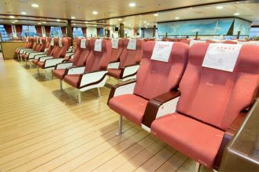 Seating on the superferry Volcan de Tijarafe