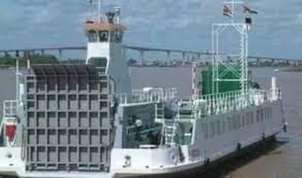 Ferry on river Ferry on river