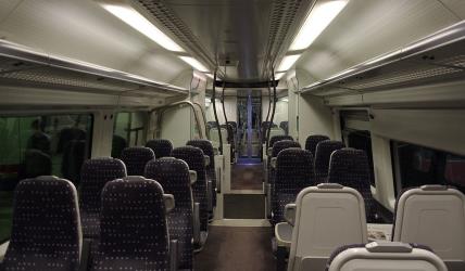 Stansted Express interior seating