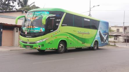 Bus front and side views Bus front and side views