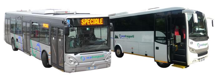 Buses side view showing entry doors Buses side view showing entry doors