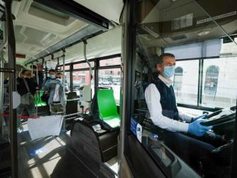 Bus interior Bus interior