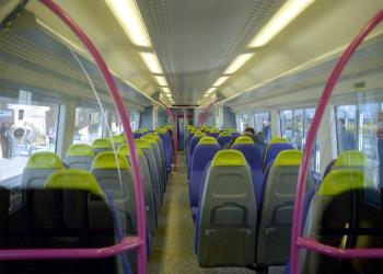 Inside a C2C Class 357 Electrostar train Inside a C2C Class 357 Electrostar train
