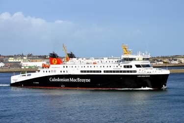 Loch Seaforth car ferry departing Stornoway Loch Seaforth car ferry departing Stornoway