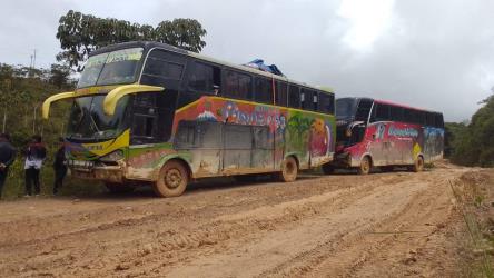 Buses on road Buses on road