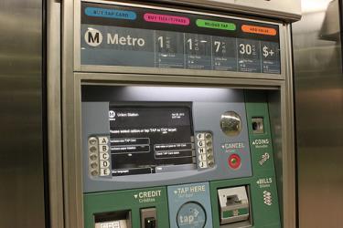 Los Angeles Metro ticket machine