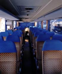 Bus seating from the front