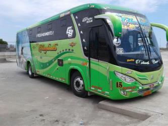 Bus front and side views Bus front and side views