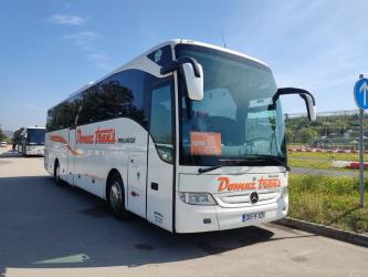 Side of the bus Side of the bus