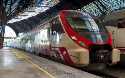 Train at Barcelona Estacio de Francia Train at Barcelona Estacio de Francia