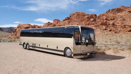 National Park Express Bus Exterior National Park Express Bus Exterior