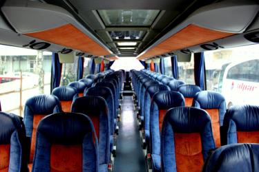 Setra bus interior seating