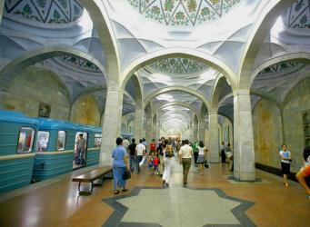 At Alisher station At Alisher station