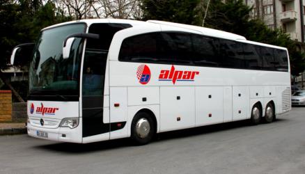 Travego bus front and side view Travego bus front and side view