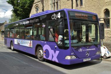 City purple Bus Exterior City purple Bus Exterior