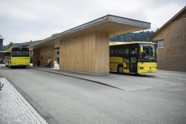 Bus station in Vorarlberg Bus station in Vorarlberg
