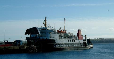 MV Hebridean Isles car ferry at Scrabster MV Hebridean Isles car ferry at Scrabster