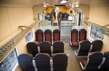 Elron train interior Elron train interior