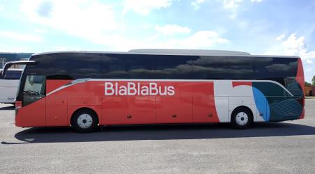 Bus left side view Bus left side view