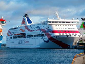 Baltic Queen in Port of Tallinn Baltic Queen in Port of Tallinn