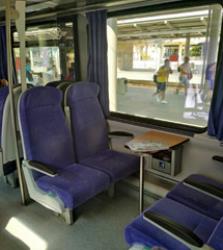 Intercity train interior Intercity train interior