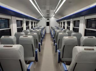 Commuter train interior Commuter train interior