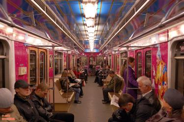 Interior of Kyiv metro Interior of Kyiv metro
