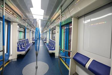 Metro train interior Metro train interior