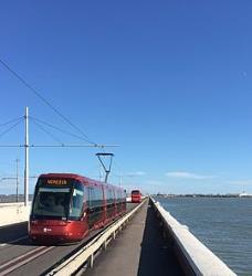 ACTV Tram on bridge ACTV Tram on bridge
