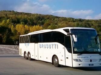 Brusutti bus side and front view Brusutti bus side and front view