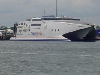 Exterior of Condor Ferries Catamaran Exterior of Condor Ferries Catamaran