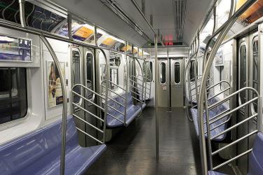 Interior of NYC Subway Interior of NYC Subway