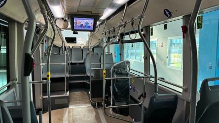 Amtab electric bus interior Amtab electric bus interior