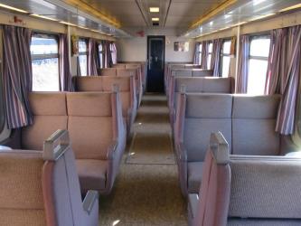 Interior of DSB train